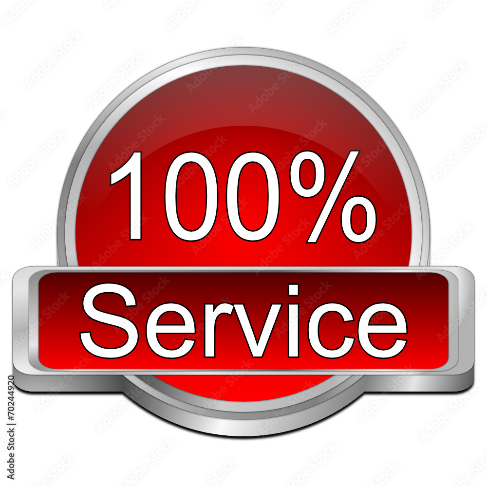 100% Service Button 100% Service Button