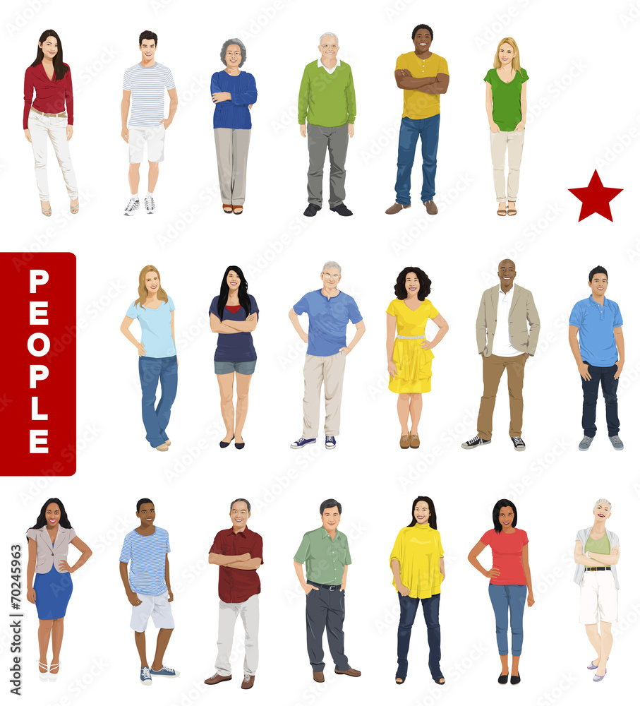 Obraz premium Group of People with Diverse People Concept