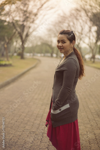 Asian girl in the park © bhakpong