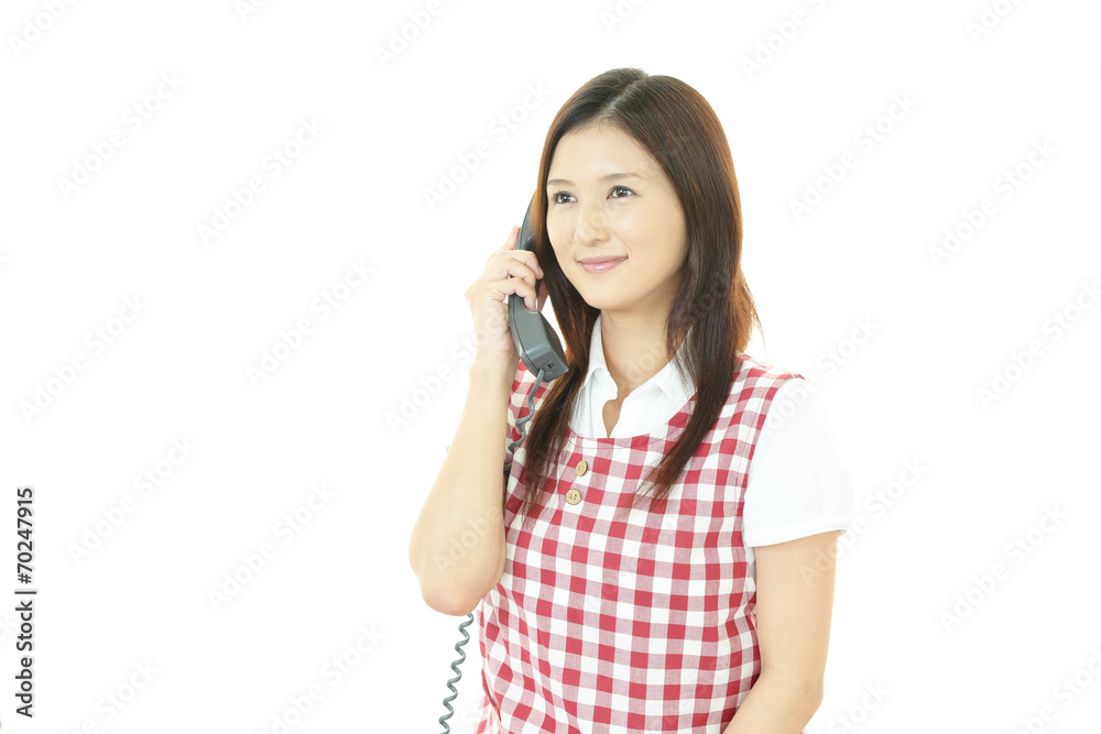 笑顔の女性