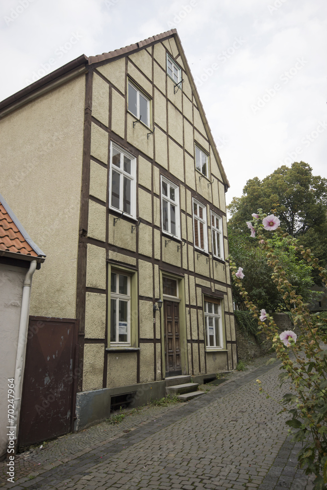 Fototapeta premium Krämergasse in Werl, NRW, Deutschland