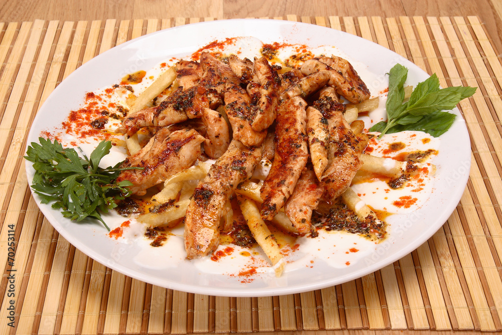 Yoğurtlu Izgara tavuk