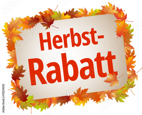 Herbst Rabatt