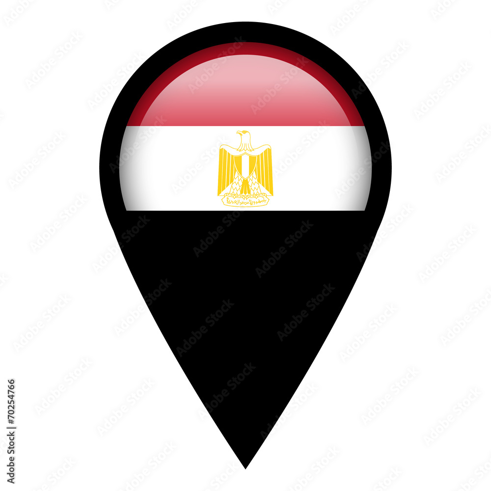 Obraz premium Flag pin illustration - Egypt