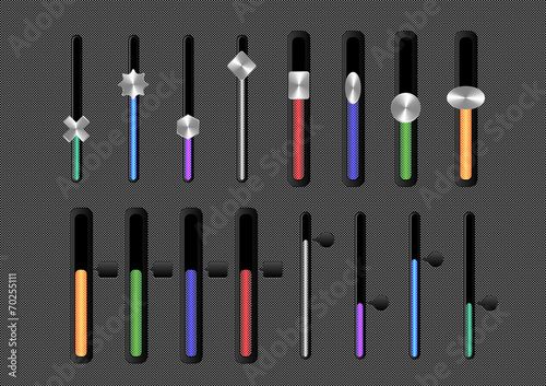 Slider and loading bars set