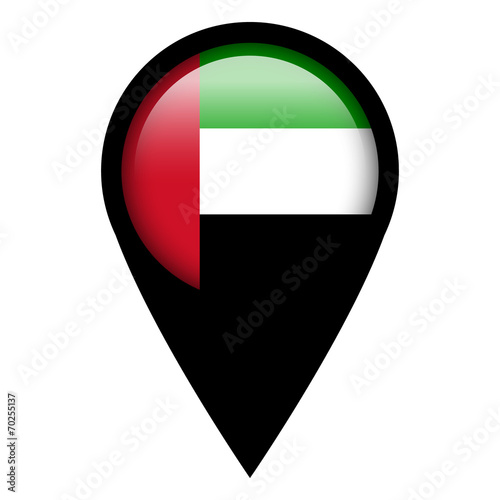Free Download Flag pin illustration - United Arab Emirates - GFXLoad