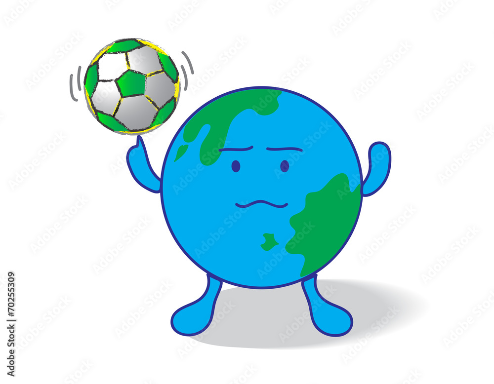 Fototapeta premium creative soccer vector