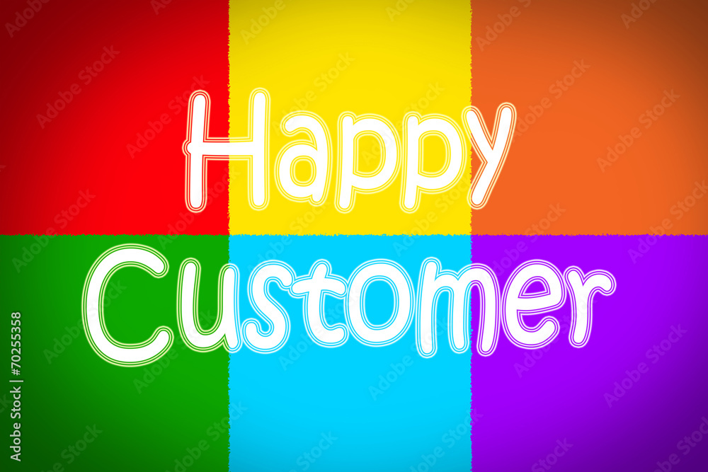 Fototapeta premium Happy Customer Concept