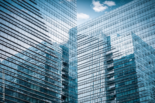 Fotografie glass skyscraper closeup