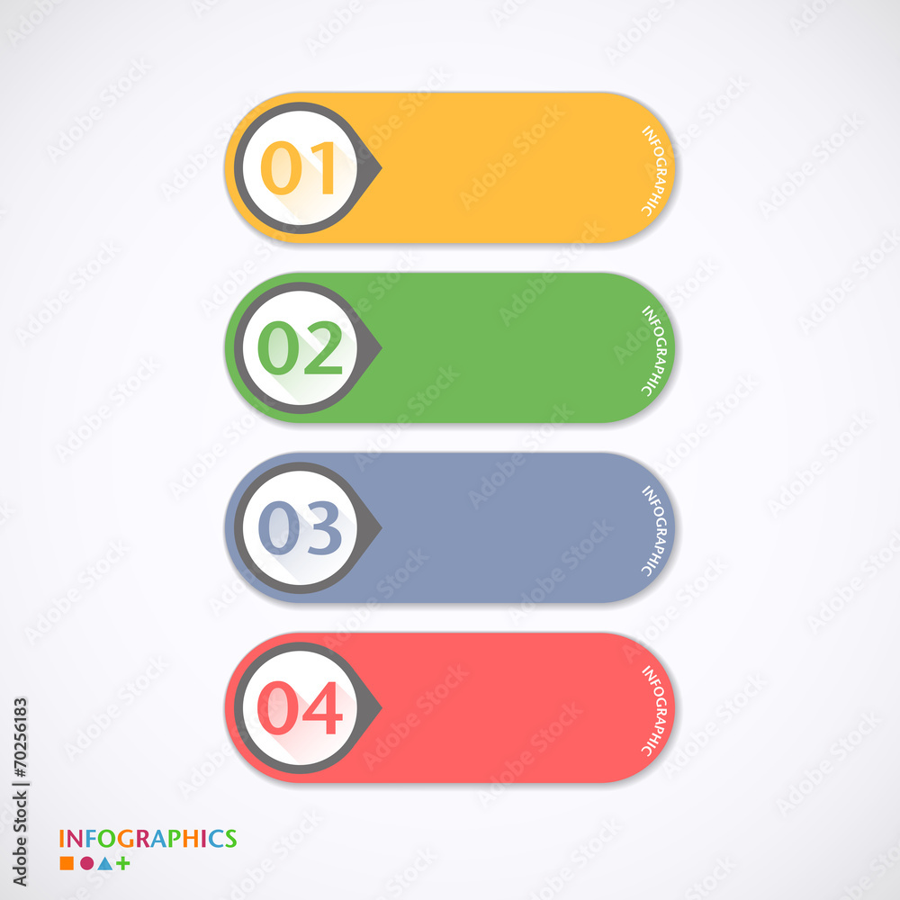 Design template / can be used for infographics / numbered banner Design template / can be used for infographics / numbered banner