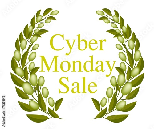 A Beautiful Olive Wreath for Cyber Monday Sale