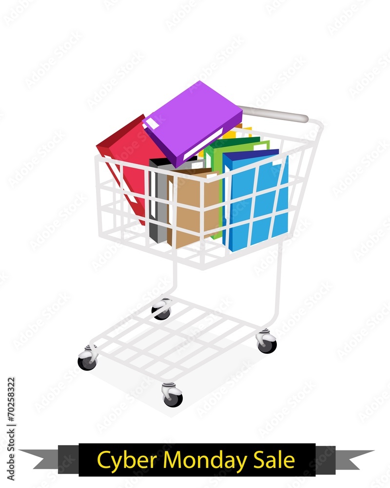 Office Folder in Cyber Monday Shopping Cart Office Folder in Cyber Monday Shopping Cart
