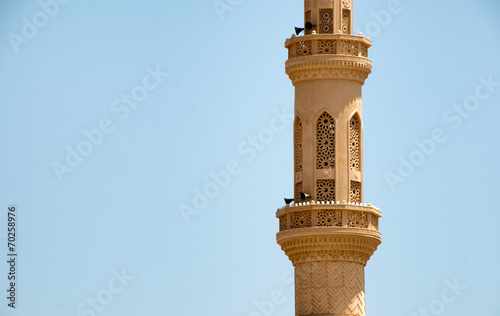 Canvas Print Architectural Detail of Minaret of El Mina Mosque