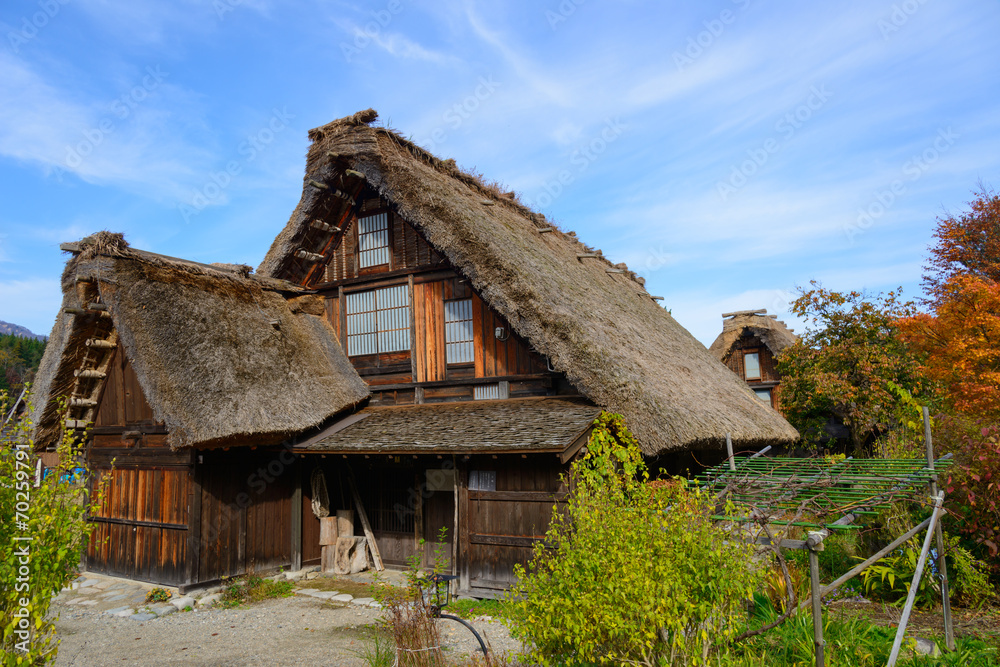 Historic Village of Shirakawa-go in autumn