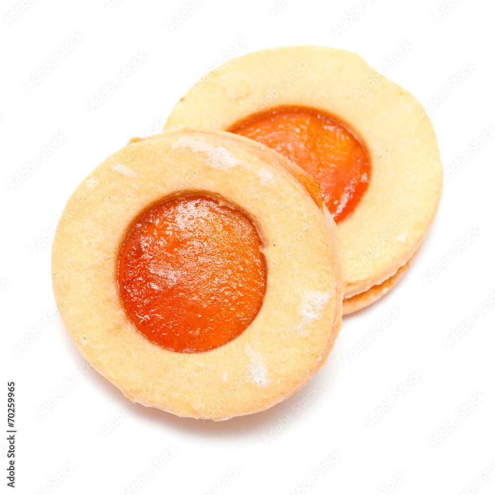 traditional canarian biscuits of butter and apricot jam traditional canarian biscuits of butter and apricot jam
