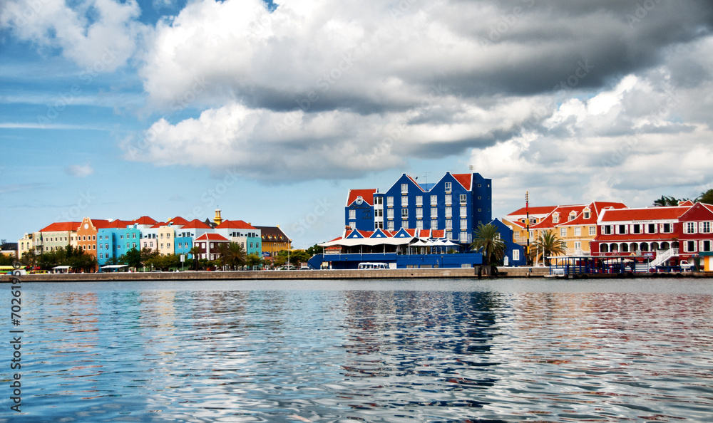 Obraz premium View of Otrobanda district in Willemstad, Curacao