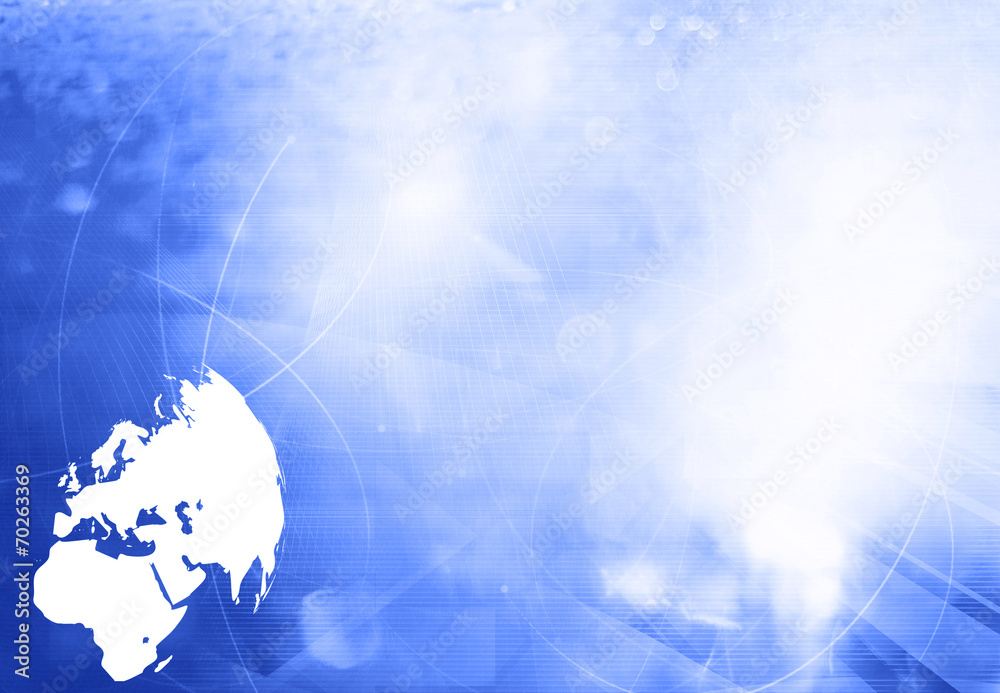 Obraz premium Europe map technology style artwork