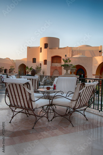 Outdoor Patio Lounge at Hurghada, Egypt