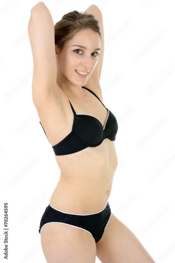 bikini teenie Teenie posiert in Bikini Stock 写真 | Adobe Stock
