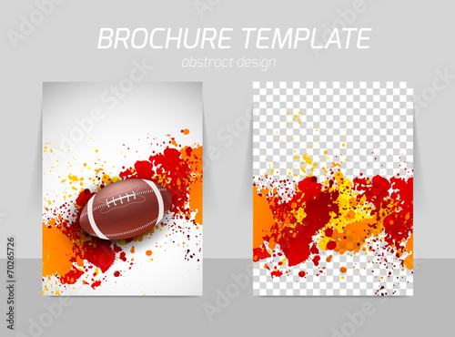 Flyer template back and front design