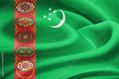 Flag of Turkmenistan photo