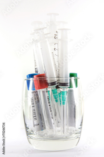 Medical Blood tube, test tube for laboratory on white background