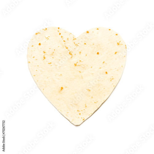 Heart Shaped Flour Tortilla