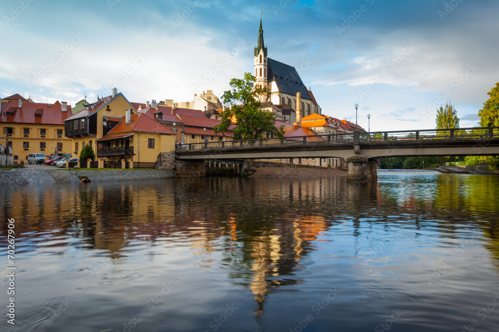 View of the Czech town of Cesky Krumlov