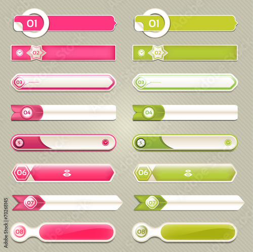 Modern infographics options banner. Vector illustration.