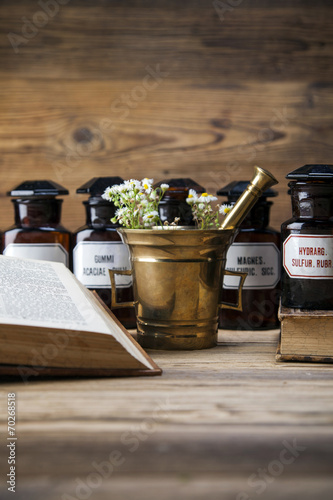 The ancient natural medicine, herbs and medicines