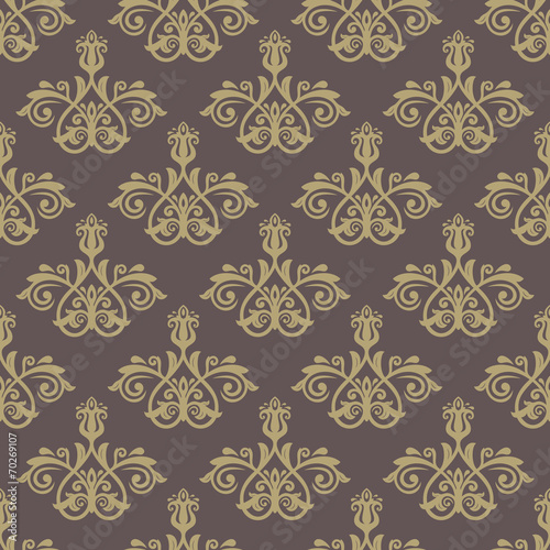 Damask Seamless Vector Pattern. Orient Background