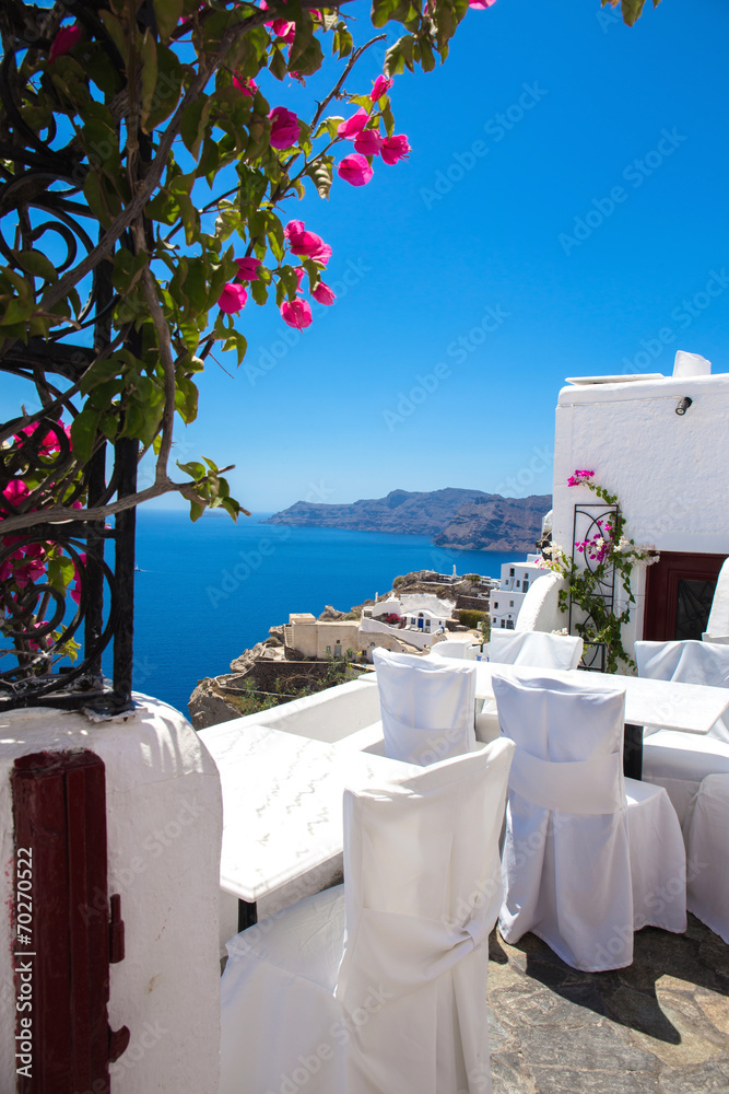 Naklejka premium Wundervolle Aussicht, Santorini