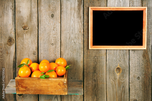 Tangerines in a box