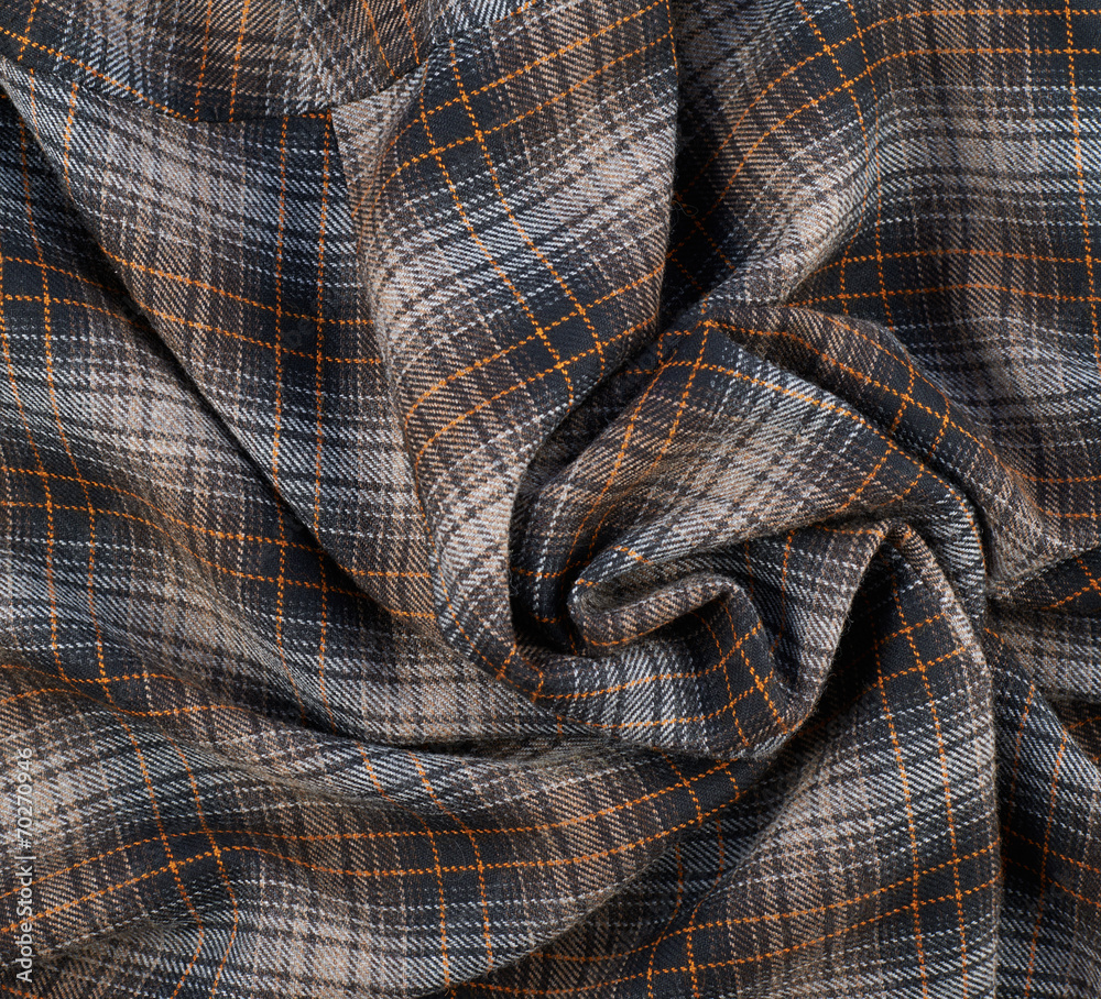 Wrinkled squared cloth fabric Wrinkled squared cloth fabric