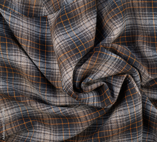 Wrinkled squared cloth fabric