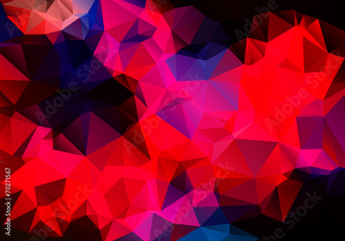 Tableau sur toile Multicolored background polygon