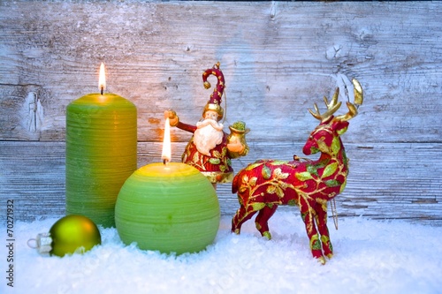 Weihnachtsdekoration - rot ...