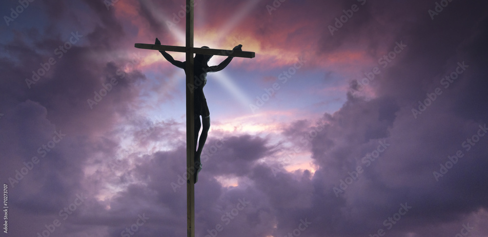 Jesus Christ on the Cross - obrazy, fototapety, plakaty 