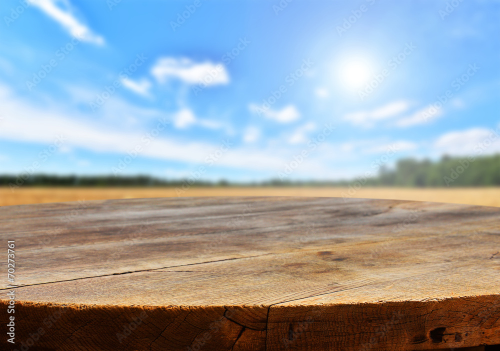 Obraz premium empty table