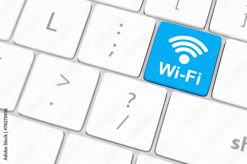 wifi concepts, with message on enter key of computer keyboard. wifi concepts, with message on enter key of computer keyboard.