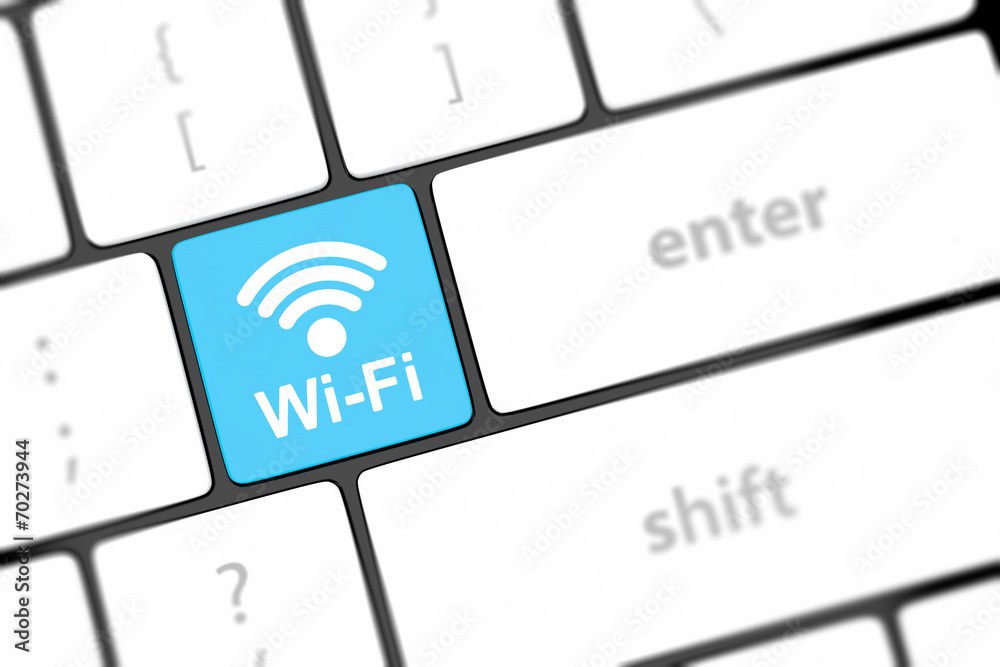 wifi concepts, with message on enter key of computer keyboard. wifi concepts, with message on enter key of computer keyboard.