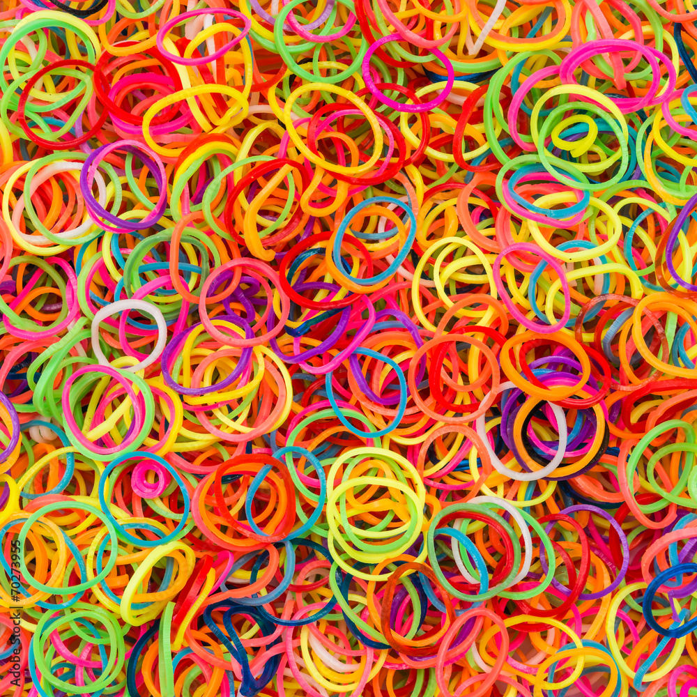 colorful rubber elastic band