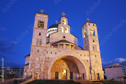 Cathedral of the Resurrection In Podgorica, Montenegro