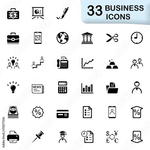33 black business icons