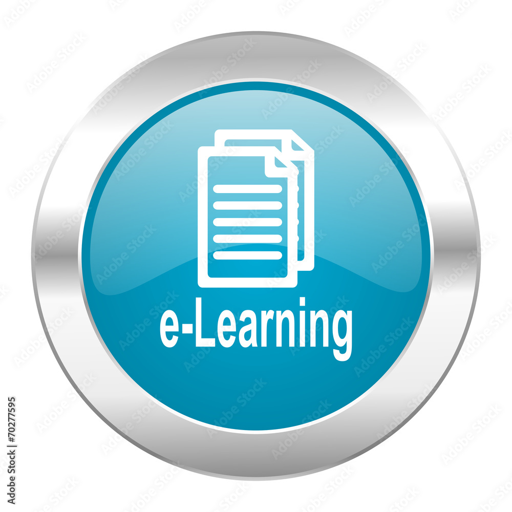 learning internet blue icon learning internet blue icon
