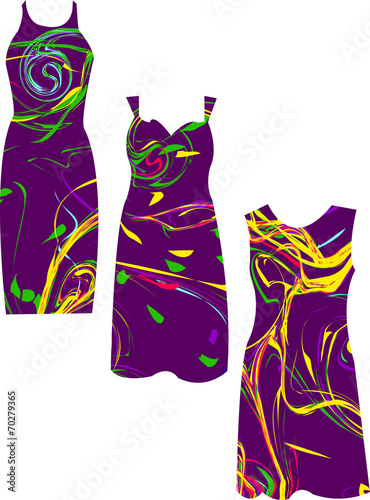 beautiful dress - vector
