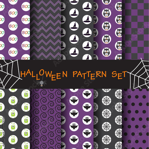 halloween pattern set