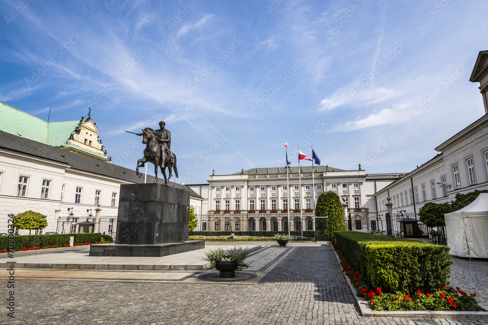 Fototapeta premium Presidential Palace in Warsaw, Poland, Palac Prezydencki