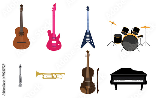Set of Music Instruments List