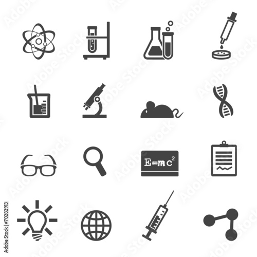 science and laboratory icons